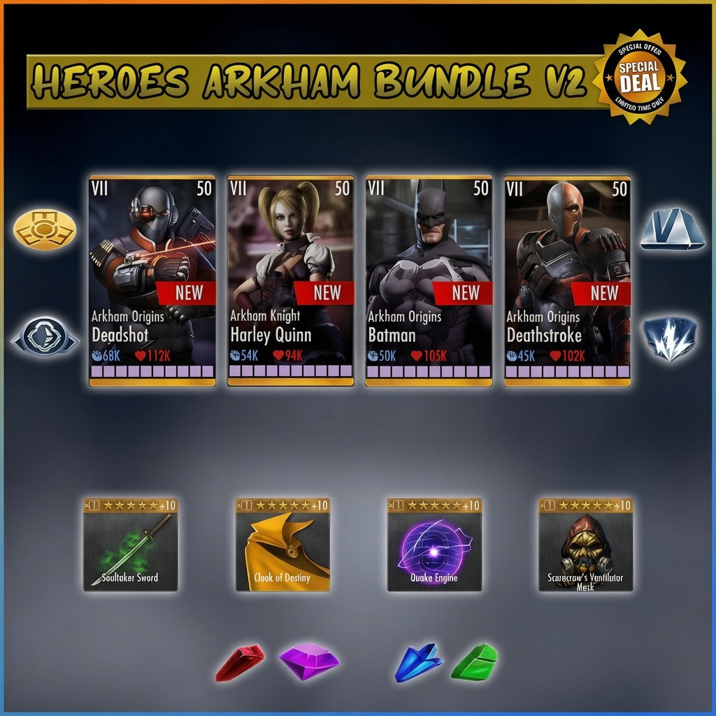 ✄ Heroes Arkham Bundle V2