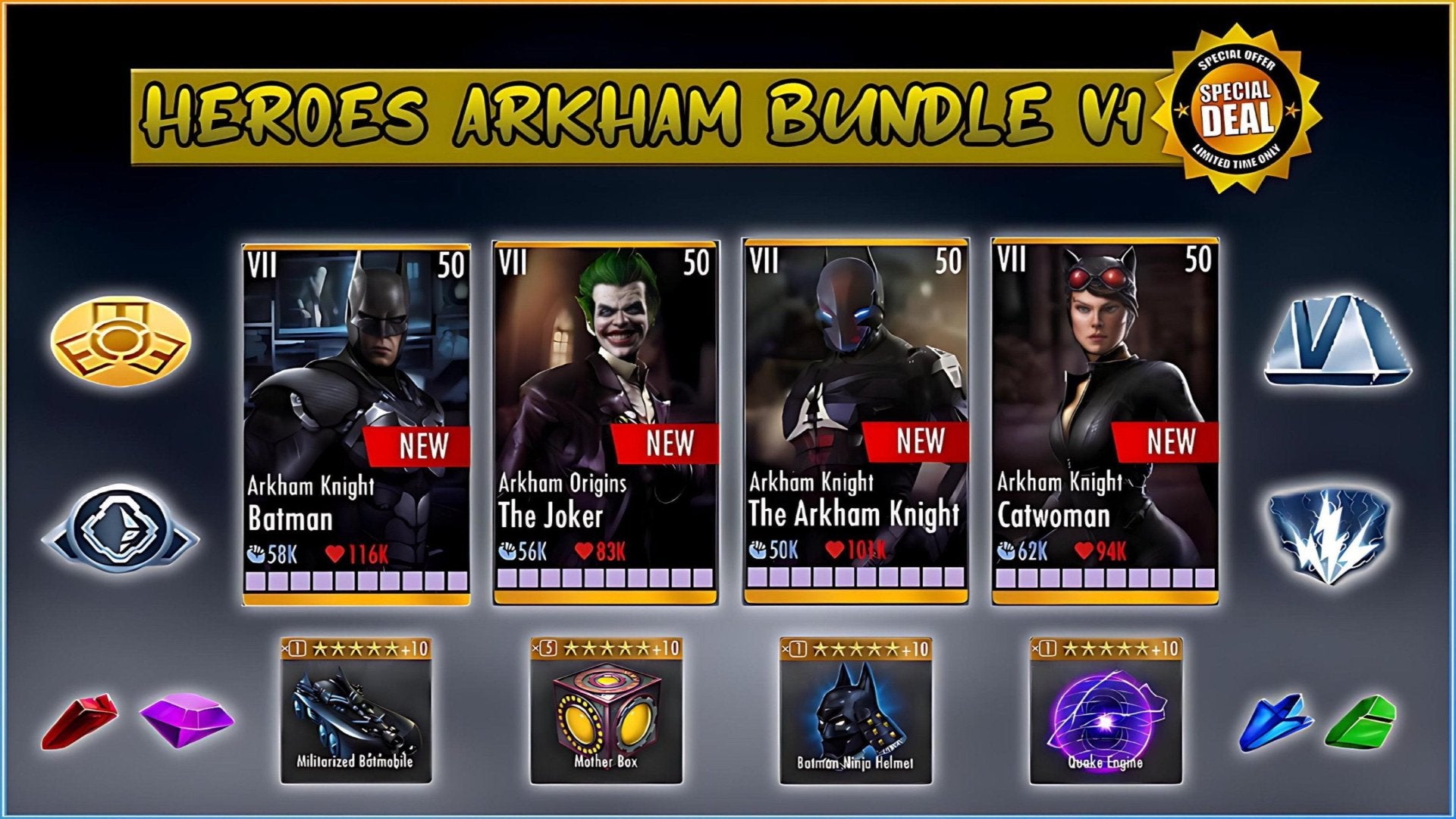 ✄ Heroes Arkham Bundle V1