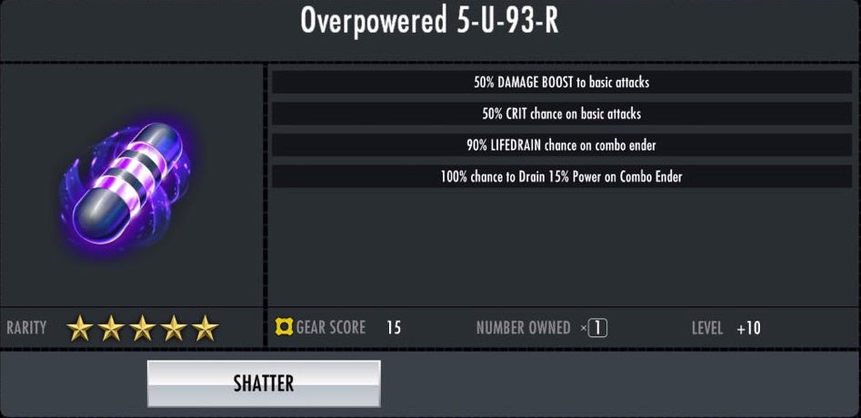 ✄ Overpowered 5-U-93-R