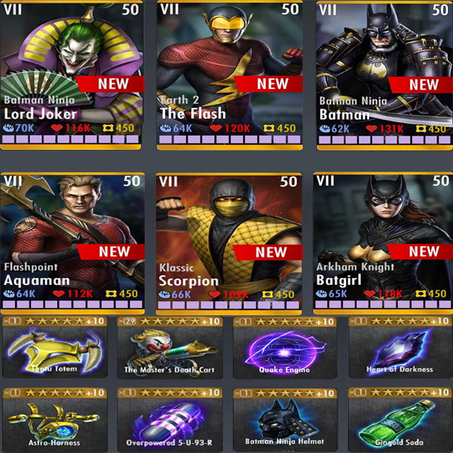 ✄ Account Maxed Out All Characters (Full Maxed Gear) (FULL UPGRADE To Last Patch 2.21)