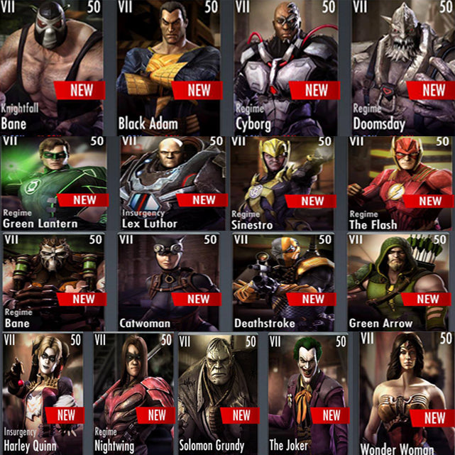 ✄ Characters Silver Pack