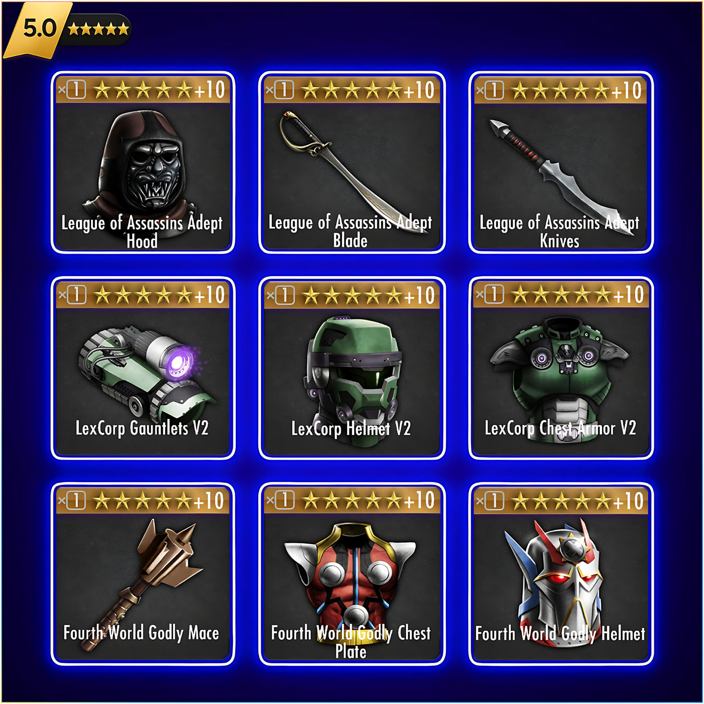 ✄ LOA + LEXCORP + FOURTH WORLD GEAR SET BUNDLE